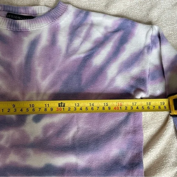 Design History woman tie dye purple white sweater size s - Picture 8 of 13